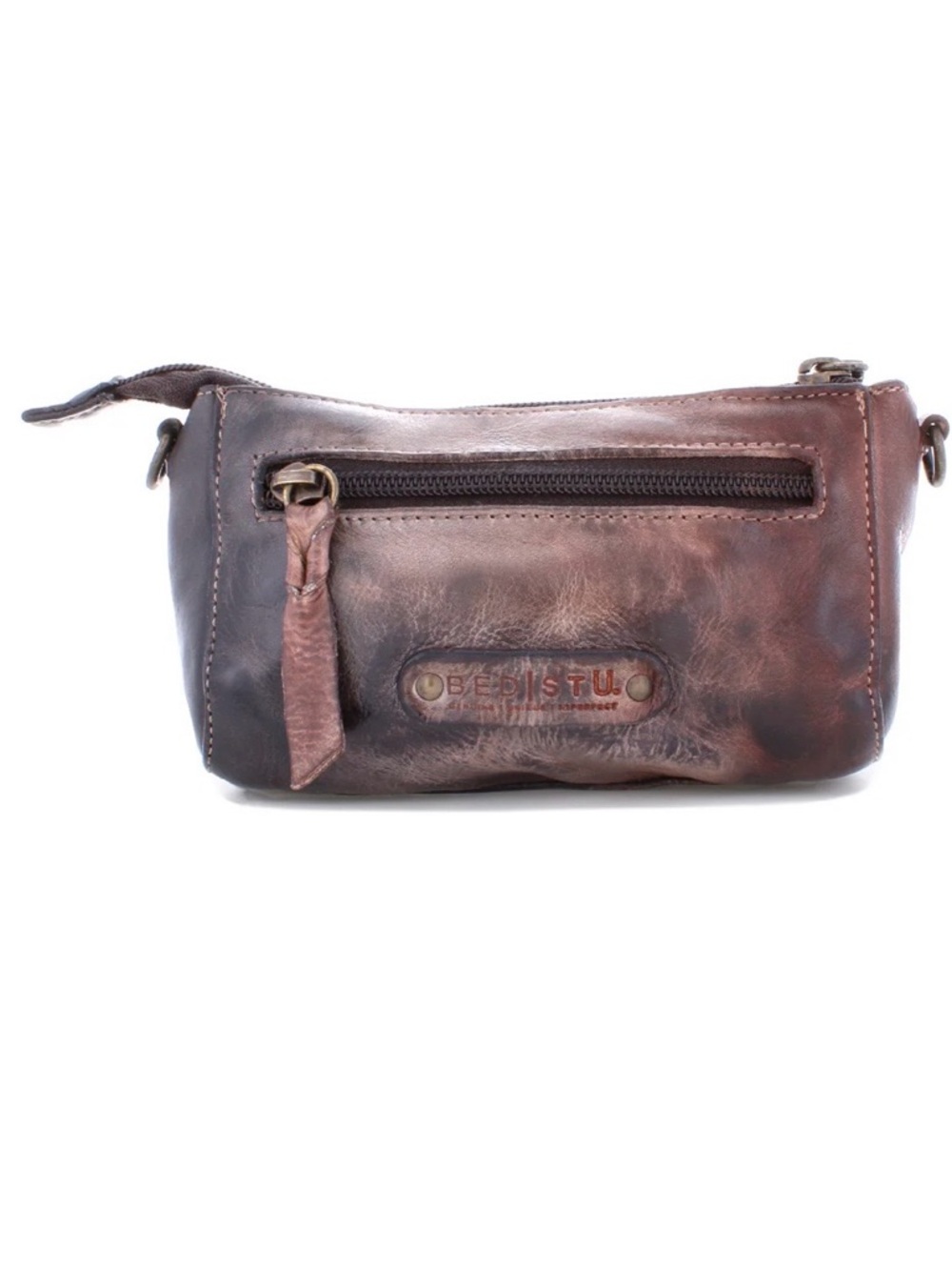 Bed Stu Brown starry night Leather Crossbody Pouch with Stud Accents - Picture 3 of 10